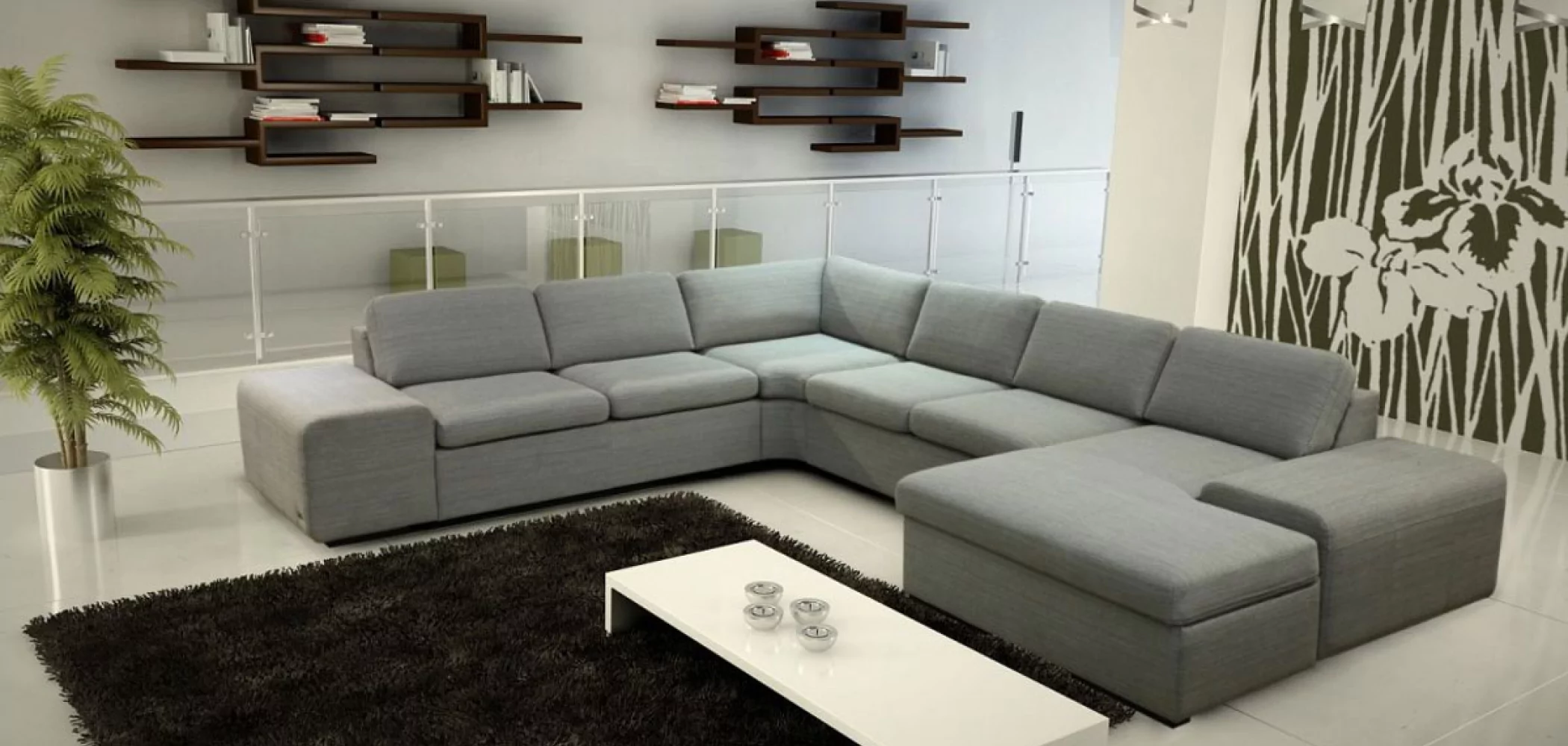 Фото современного углового дивана